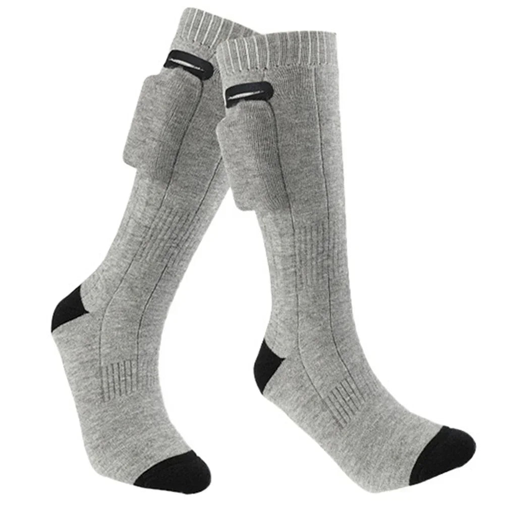 Elektrisch wärmende Socken Grau